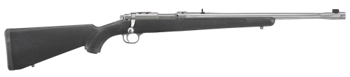 Ruger 7417 77/44  44 Rem Mag 4+1 18.50" Threaded Barrel, Brushed Stainless Steel, Integral Scope Mount On A Solid Steel Receiver, Black Synthetic Stock