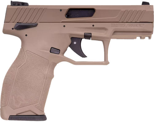 Taurus 1-2TX22141F 2TX  Full Size Frame 22 LR 22+1 4.60" Matte Black Threaded Barrel, Black Anodized Serrated Slide, Flat Dark Earth Polymer Frame w/Picatinny Rail, Textured Grip