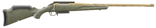 Ruger 46943 American Predator Gen II 30-06 Springfield 4+1 22" Burnt Bronze Cerakote Threaded Barrel, Picatinny Rail Steel Receiver, Green Splatter Adjustable Synthetic Stock