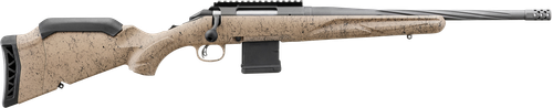 Ruger 46919 American Ranch Gen II 223 Rem/5.56 NATO 10+1 16.10" Cobalt Cerakote Spiral Threaded Barrel, Picatinny Rail Steel Receiver, Flat Dark Earth Splatter Adjustable Synthetic Stock