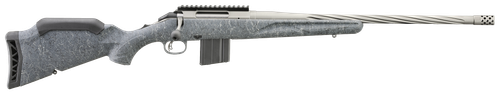 Ruger 46918 American Rifle Gen II Full Size 22 ARC 10+1 20" Cobalt Cerakote Threaded Barrel, Picatinny Rail Steel Receiver, Gray Splatter Adjustable Synthetic Stock
