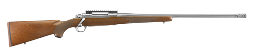 Ruger 57144 Hawkeye Hunter 7mm PRC 3+1 24" Satin Threaded Barrel, Satin Picatinny Rail Stainless Steel Receiver, Fixed American Walnut Stock, Right Hand