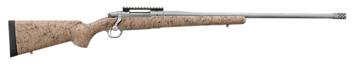 Ruger 57152 Hawkeye FTW Hunter Full Size 6.5 Creedmoor 4+1 Matte Stainless Steel Threaded Barrel, Picatinny Rail Stainless Steel Receiver, Speckled Tan/Black HS Precision Synthetic Stock