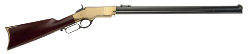 Cimarron CA288 1860 Henry Civilian 45 Colt (Long Colt) 12+1 24" Blued Octagon Barrel, Brass Stainless Steel Receiver, Walnut Fixed Stock, Right Hand