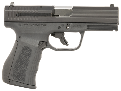 FMK G9C1G2BSSCMS 9C1 G2 *CA/MA Compliant Compact Frame 9mm Luger 10+1 3.87" Black Stainless Steel Barrel, Black Serrated Carbon Steel Slide, Black Polymer Frame w/Picatinny Rail, Black Backstrap Grip