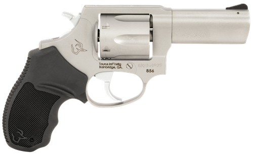 Taurus 2856P39 856 T.O.R.O. Small Frame 38 Special +P 6rd 3" Matte Stainless Steel Barrel, Cylinder & Frame, Extended Ejector Rod, Black Rubber Grip, Transfer Bar Safety, Exposed Hammer, Optics Ready