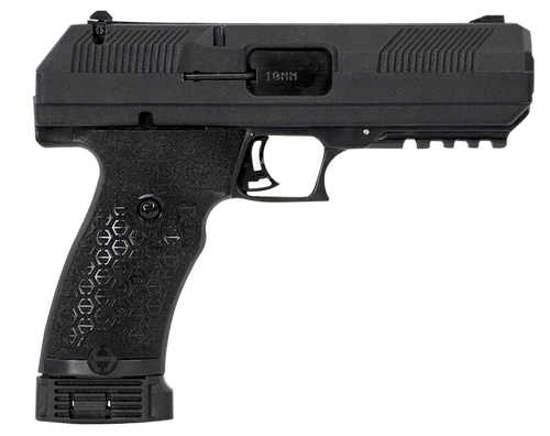 Hi-Point JXP10NTB JXP  10mm Auto 10+1 4.50" Black Steel Barrel, Black Powder Coated YC9 Styled/Serrated Steel Slide, Black Polymer Frame w/Picatinny Rail, Black Textured Polymer Grip