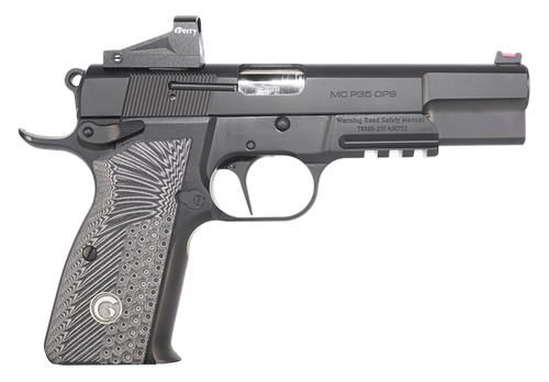 Girsan 390466 MCP35 OPS 9mm Luger 4.87" 15+1, Black, Serrated Blued Slide, Black & Gray Checkered Grip, Far-Dot Red Dot