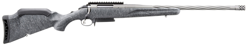 Ruger 46904 American Gen 2 243 Win Full Size 243 Win 3+1 20" Gun Metal Gray Cerakote Spiral Threaded Barrel, Picatinny Rail Steel Receiver, Gray Splatter Adj Comb Synthetic Stock