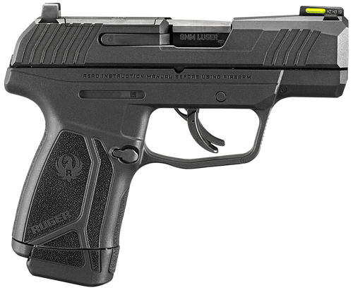 Ruger 3503 Max-9  9mm Luger 12+1 3.20" Black Oxide Alloy Steel Barrel, Black Oxide Optic Ready/Serrated Steel Slide, Black Polymer Frame, Black Polymer Grip, Right Hand