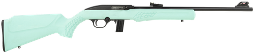 Rossi RS22L1811TL RS22  Full Size 22 LR 10+1 18" Matte Black Steel Barrel, Matte Black Grooved Aluminum Receiver, Teal Synthetic Fixed Stock