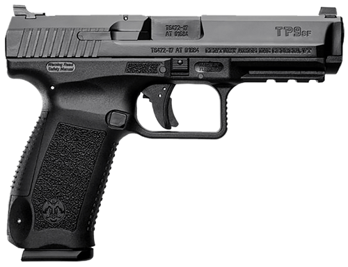 Canik HG4865N TP9 SF Full Size 9mm Luger 18+1 4.46" Black Nitride Match Grade Barrel, Black Cerakote Serrated Steel Slide & Polymer Frame w/Picatinny Rail, Black Interchangeable Backstrap Grip