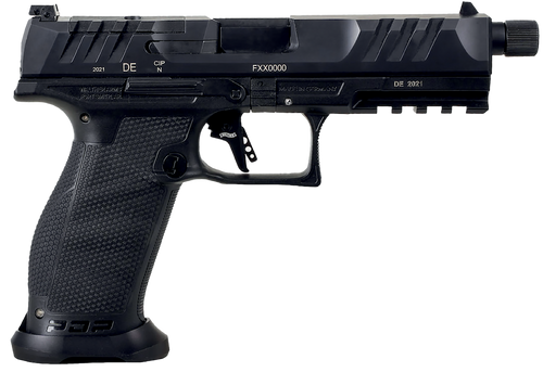 Walther Arms 2858142 PDP Pro SD 9mm Luger 10+1 5.10" Threaded Barrel, Black, Optic Cut/Serrated Slide, Polymer Frame with Pic. Rail, Performance Duty Grip, Flared Magwell