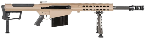 Barrett 18066 M107A1  50 BMG 20" 10+1 Flat Dark Earth Cerakote Flat Dark Earth Fixed with Sorbothane Recoil Pad Stock Black Polymer Grip