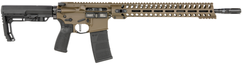 Patriot Ordnance Factory 01752 Minuteman Direct Impingement 5.56x45mm NATO 16.50" 30+1 Patriot Brown Rec/14.5" M-Lok Handguard Black Nitride Barrel Black Polymer Grip 6 Position MFT Stock