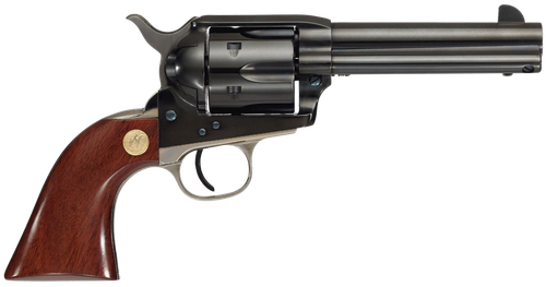 Cimarron MP410B1401 Pistoleer  45 Colt (Long Colt) 6 Shot 4.75" Blued Stainless Steel Barrel, Blued Cylinder, Blued Steel Frame, Walnut Grip, Exposed Hammer