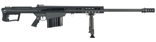 Barrett 18059 M107A1  50 BMG 29" 10+1 Black Cerakote Black Fixed w/Sorbothane Recoil Pad Stock Black Polymer Grip