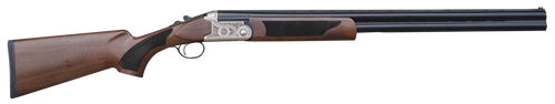 Pointer KAR41026Y Acrius  Youth 410 Gauge Break Open 3" 2rd 26" Black O/U Barrel, Nickel Engraved Metal Finish, Turkish Walnut Stock, Right Hand Includes 5 Chokes