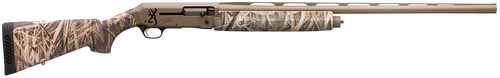 Browning 011428205 Silver Field 12 Gauge 3.5" 4+1 26" Barrel, Flat Dark Earth Cerakote Metal Finish, Mossy Oak Shadow Grass Habitat Synthetic Stock