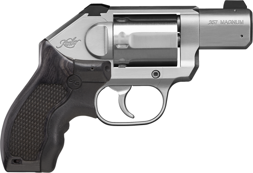 Kimber Mfg.,inc 3400003CA K6S Stainless LG CA 357 Mag 6rd 2" Brushed Stainless Serrated Backstrap Crimson Trace Master Series Lasergrips Grip