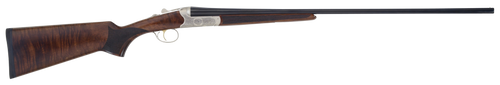 TriStar 38112 Bristol SxS 12 Gauge 28" 2rd 3" Silver Engraved with 24K Gold Inlay Rec Oiled Turkish Walnut Stock Right Hand (Full Size) Includes 5 MobilChoke