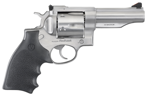 Ruger 5044 Redhawk  44 Special/44 Rem Mag 6rd, 4.20" Satin Stainless Steel Barrel, Dual Chambered Satin Stainless Cylinder, Satin Stainless Steel Frame, Hardwood Grip, Exposed Hammer