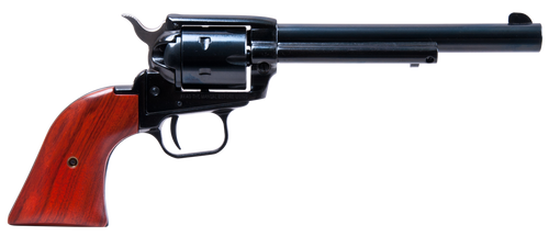Heritage Mfg RR22B6 Rough Rider  22 LR 6 Shot, 6.50" Black Steel Barrel, Black Zinc Alloy Frame, Black Cylinder, Cocobolo Grip, Hammer/Thumb Safety, Exposed Hammer