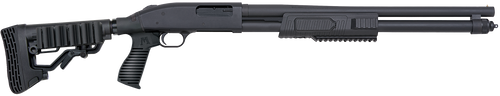 Mossberg 51672 590 FLEX Tactical 12 Gauge 8+1 3" 20" Barrel, Dual Extractors, Blued Metal Finish,  FLEX Locking System 6 Position Adjustable Stock, Forend & Recoil Pad