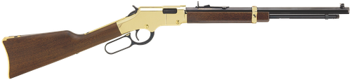 Henry H004Y Golden Boy  Youth 22 Short/ 22 Long/ 22 LR 12 LR/16 Short Capacity, 17" Barrel, Brasslite Metal Finish, American Walnut Stock, Right Hand