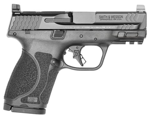 Smith & Wesson 13571 M&P M2.0  Compact 9mm Luger 15+1, 3.60" Black Armornite Stainless Steel Barrel & Optic Cut/Serrated Slide, Matte Black Polymer Frame w/Picatinny Rail