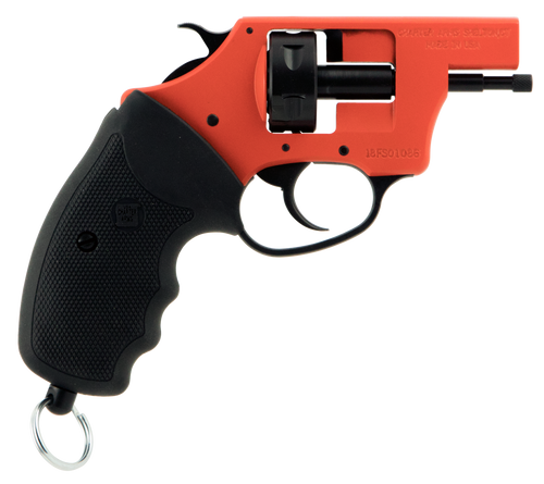 Charter Arms 82290 Pro 22  22 Blank, 6rd Orange Cerakote Frame, Black Rubber Grips