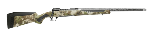 Savage Arms 58020 110 UltraLite 6.5 PRC 2+1 22" Threaded Carbon Fiber Wrapped Barrel, Black Melonite Rec, Woodland Camo AccuStock with AccuFit