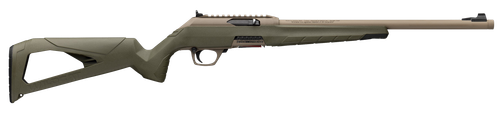 Winchester Repeating Arms 521159102 Wildcat SR 22 LR 10+1 16.50" Flat Dark Earth Threaded Barrel, Flat Dark Earth Picatinny Rail Polymer Receiver, Adj Cheek Piece & LOP OD Green Synthetic Stock