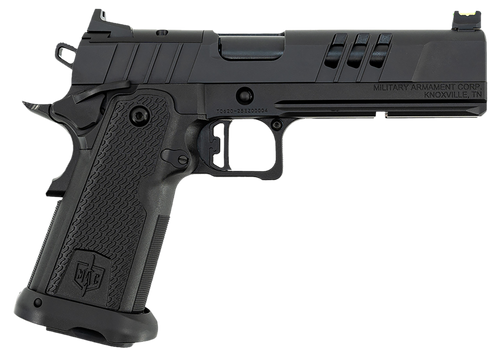 MAC 12500011 9 DS-D 9mm Luger 17+1 5" Black QPQ Threaded Bull Barrel, QPQ Tenifer Cerakote Optic Cut/Serrated Steel Slide, QPQ Tenifer Cerakote Steel Frame w/Accessory Rail & Beavertail