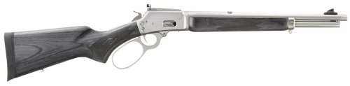 Marlin  1894 Trapper Full Size 44 Special/44 Rem Mag 8+1/9+1 16.10" Satin Threaded Barrel, Satin Stainless Steel Receiver, Fixed Black Laminate Stock