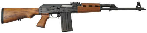 Zastava Arms Usa ZR77308W PAP M77  308 Win/7.62x51mm 20+1 19.70" Black Threaded Barrel, 1.5mm Bulged Trunnion Receiver,  Battleworn Beechwood Stock & Grip