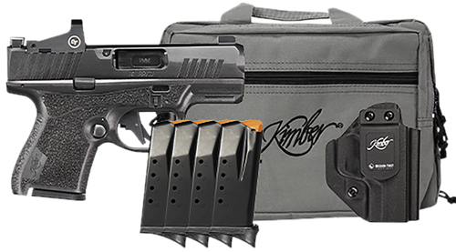 Kimber Mfg.,inc 3800027 R7 Mako OI Bundle 9mm 10+1 3.37" FNC Stainless Steel Slide Molded Stippling Crimson Trace CT-1500 Optic
