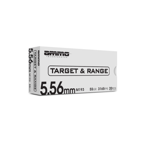 AMMO INC T&R 5.56 55GR M193 20/500
