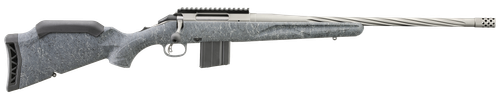 Ruger 46911 American Rifle Gen II Full Size 6.5 Grendel 10+1 20" Cobalt Cerakote Threaded Barrel, Picatinny Rail Steel Receiver, Gray Splatter Adjustable Synthetic Stock
