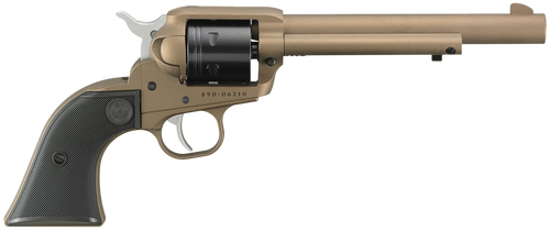 Ruger 2038 Wrangler  22 LR 6 Shot 6.50" Burnt Bronze Cerakote Barrel & Frame, Black Cerakote Cylinder Black Checkered Polymer Grips