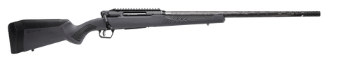 Savage Arms 57902 Impulse Mountain Hunter 300 Win Mag 3+1 24" Carbon Fiber Threaded Barrel, Black Aluminum Receiver w/Picatinny Rail, Gray AccuStock Synthetic Stock, Ambidextrous