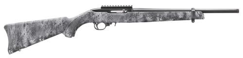 Ruger 31215 10/22  Carbine 22 LR 10+1 16.12" Satin Black Steel Threaded Barrel, Steel Receiver w/Scope Rail, Fixed Kryptek Typhon Camo Synthetic Stock