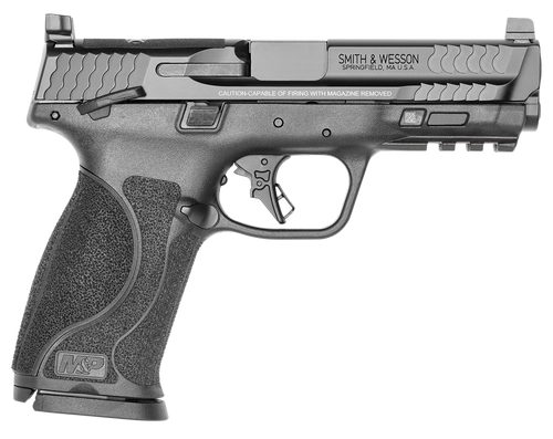 Smith & Wesson 13734 M&P M2.0 Bundle Full Size 9mm Luger 17+1 4.25" Black Barrel, Black Armornite Optic Ready/Serrated Slide, Matte Black Polymer Frame w/Picatinny Rail, 5 Magazines