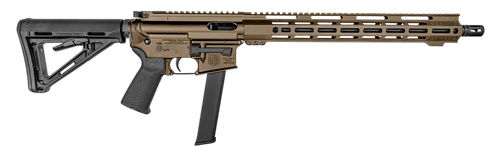 Diamondback DB1418P061 DB15  9mm Luger 32+1 16", FDE Rec/M-Lok Handgaurd, Carbon Lower, Black Magpul CTR Stock/K2 Grip, Flash Hider