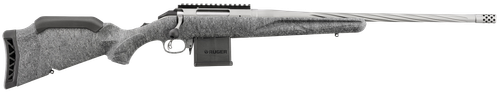 Ruger 46909 American Gen II 223 Rem 10+1, 20" Gun Metal Gray Cerakote Spiral Threaded Barrel, Gun Metal Gray Cerakote Receiver w/Picatinny Rail, Gray Splatter Adjustable Synthetic Stock
