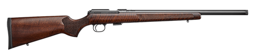 CZ-USA 02392 CZ 457 Varmint Full Size 22 LR 5+1 20.50" Black Nitride Heavy Barrel Black Nitride Steel Receiver Turkish Walnut Fixed Varmint-Style Stock Left Hand