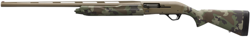 Winchester Repeating Arms 511313292 SX4 Hybrid Hunter 12 Gauge 3.5" Chamber 4+1 2.75" 28", FDE Cerakote Rec/Barrel, Woodland Camo Furniture, Fiber Optic Front Sight Left Hand