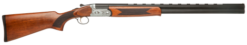 Dickinson LLC GW12W26P Green Wing  12 Gauge 2rd 3" 26" Matte Black Vent Rib Barrel, Engraved Steel Receiver w/Satin Silver Metal Finish, Bead Front Sight, Wood Stock & Ejector