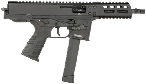 B&T Firearms 450002G GHM  9mm Luger 33+1 6.90", Tri-Lug Threaded Muzzle, Black, No Brace, Polymer Grips, Ambi Controls (Glock Mag Compatible)