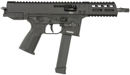 B&T Firearms 450002G GHM  9mm Luger 33+1 6.90", Tri-Lug Threaded Muzzle, Black, No Brace, Polymer Grips, Ambi Controls (Glock Mag Compatible)